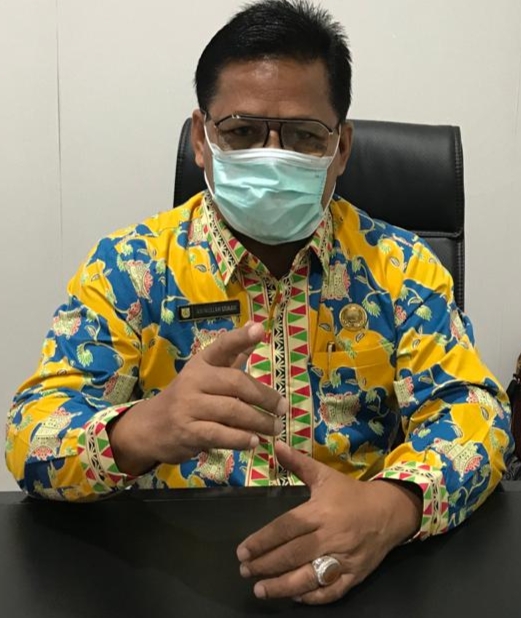 Jalan Protokol Banda Aceh Disemprot Disinfektan