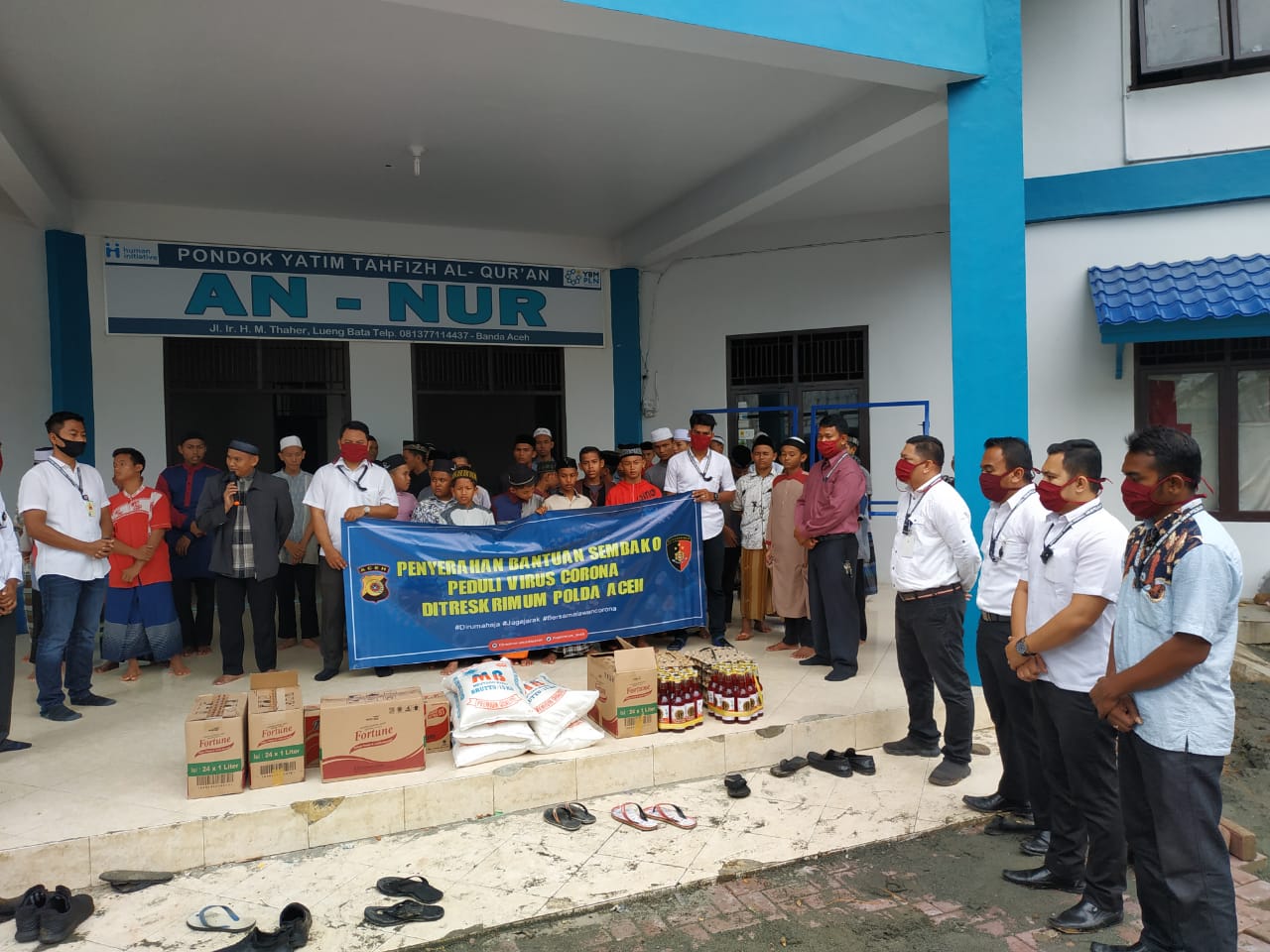 Dit Reskrimum Polda Aceh Kumpul Dana Bantu Anak Yatim Tahfidz Quran