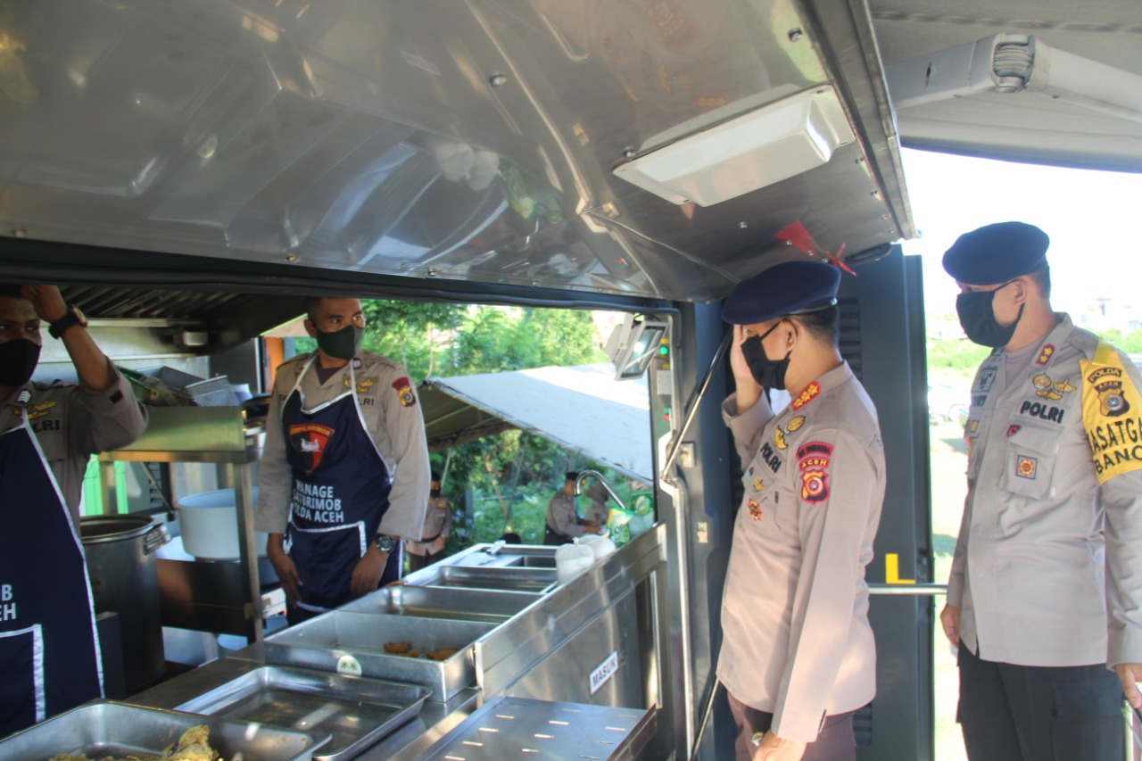 Polda Aceh dan Kodam IM Gelar Dapur Lapangan