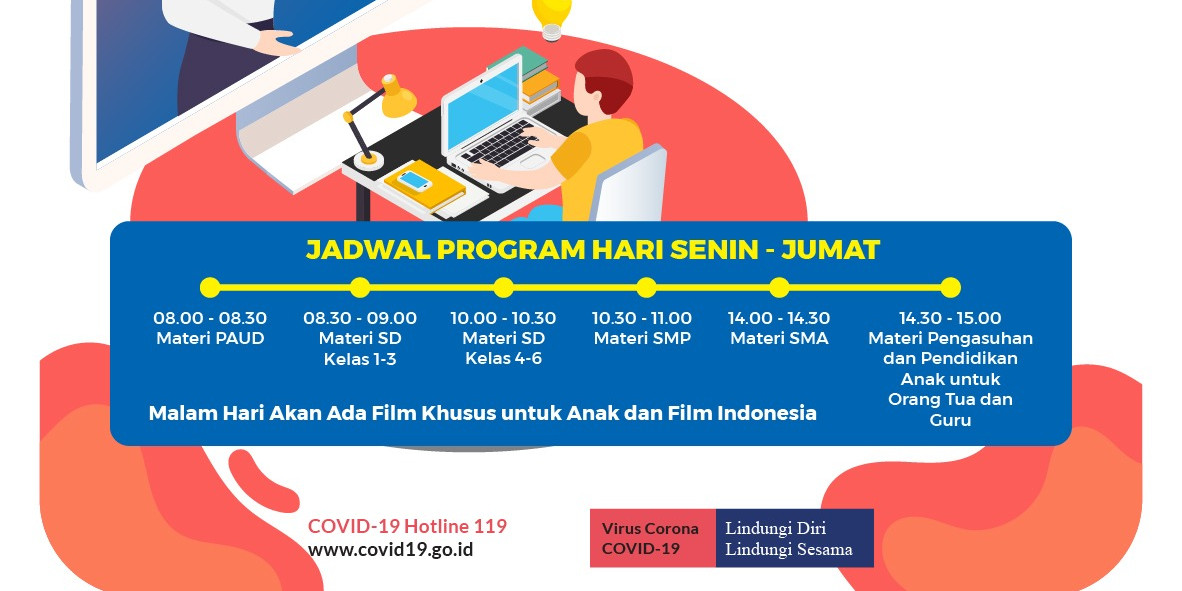 Pemerintah Minta Siswa Manfaatkan Program “Belajar dari Rumah” di TVRI