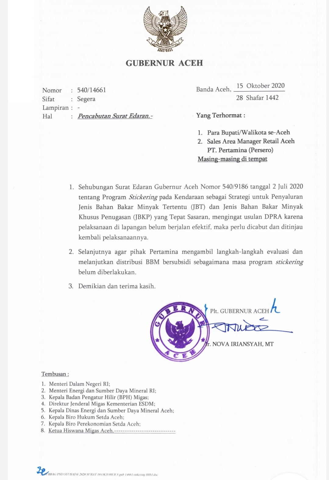 IMG_20201016_151208 | INFOACEH.net Pemerintah Aceh Cabut Aturan Stiker BBM Bersubsidi