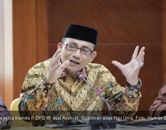 Anggota DPD RI Asal Aceh H Sudirman atau akrab disapa Haji Uma