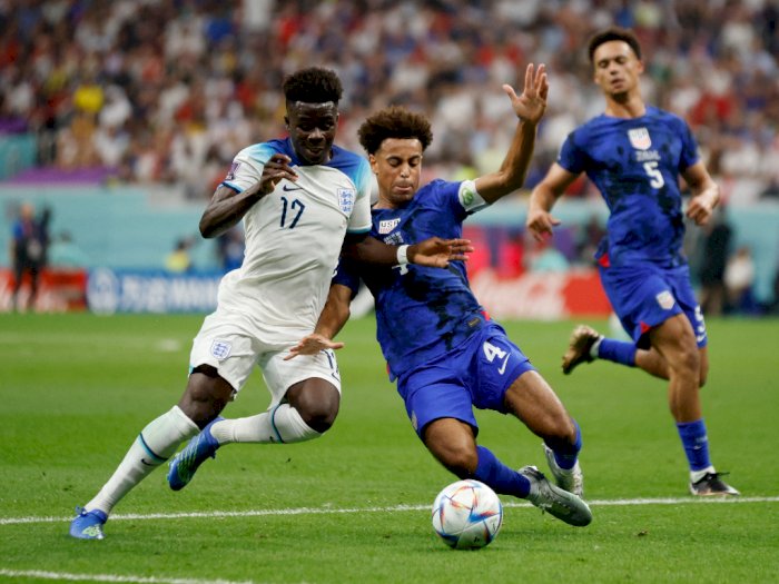 Timnas Inggris ditahan Amerika Serikat 0-0 dalam pertandingan grup B Piala Dunia 2022 yang berlangsung di Al Bayt Stadium, Qatar, Sabtu dini hari (25/11) WIB