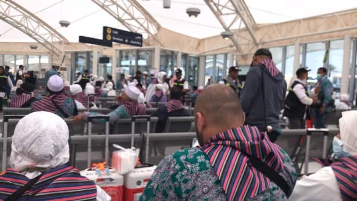 Jamaah haji Embarkasi Aceh yang tergabung dalam kelompok terbang (kloter) BTJ-01 telah tiba di Madinah, Rabu, 24 Mei 2023