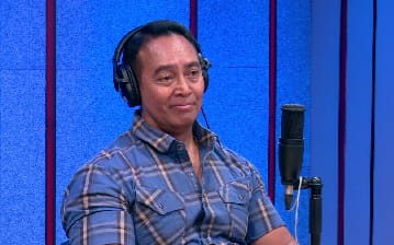Andika Perkasa saat wawancara di Podcast What The Fact! Politics. (CNN Indonesia)