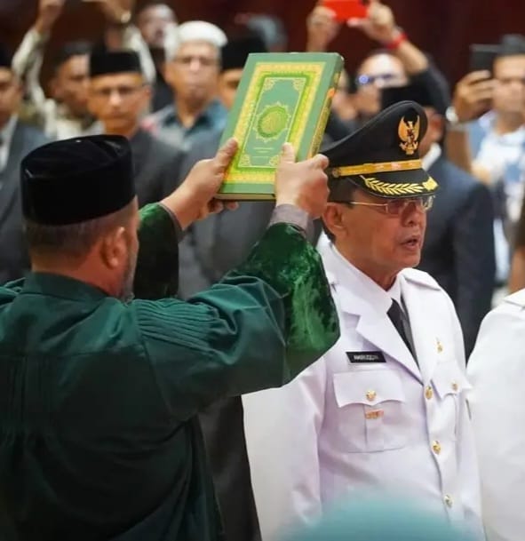 Amiruddin SE MSi resmi mengemban amanah sebagai Pj Wali Kota Banda Aceh untuk satu tahun ke depa