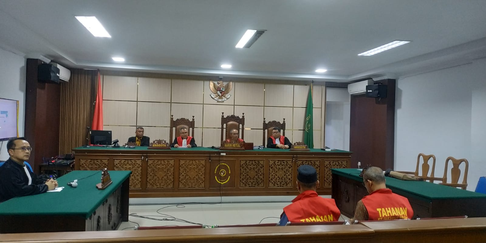 PN Tipikor Banda Aceh, Rabu (16/8) menggelar sidang perdana perkara korupsi dana bantuan operasional keluarga berencana (BOKB) pada BKKP3A Aceh Selatan Tahun 2016