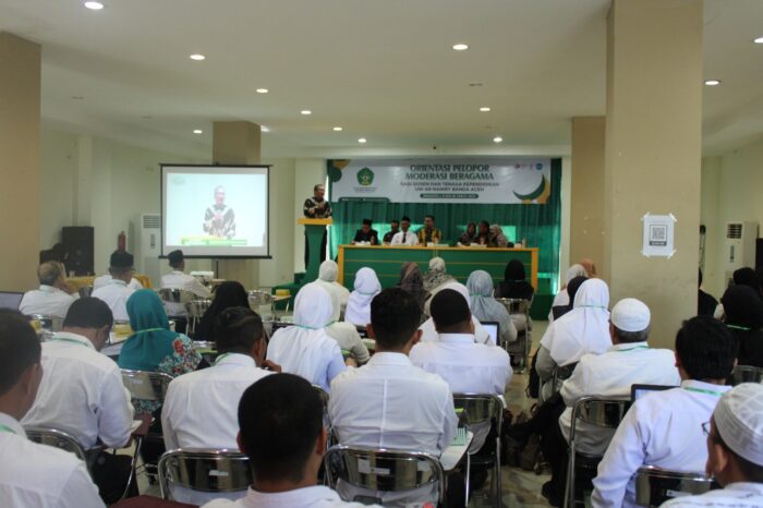 Sebanyak 90 peserta perwakilan dosen dan Tendik UIN Ar-Raniry Banda Aceh mengikuti Orientasi Pelopor Penguatan Moderasi Beragama Tahun 2023