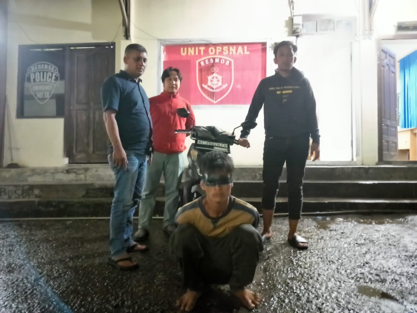 Tim Opsnal Satreskrim Polres Aceh Tengah menciduk pelaku jambret yang beraksi merampas tas warga di Jalan Abdul Wahab Kampung Simpang Empat, Kecamatan Bebesen, Aceh Tengah