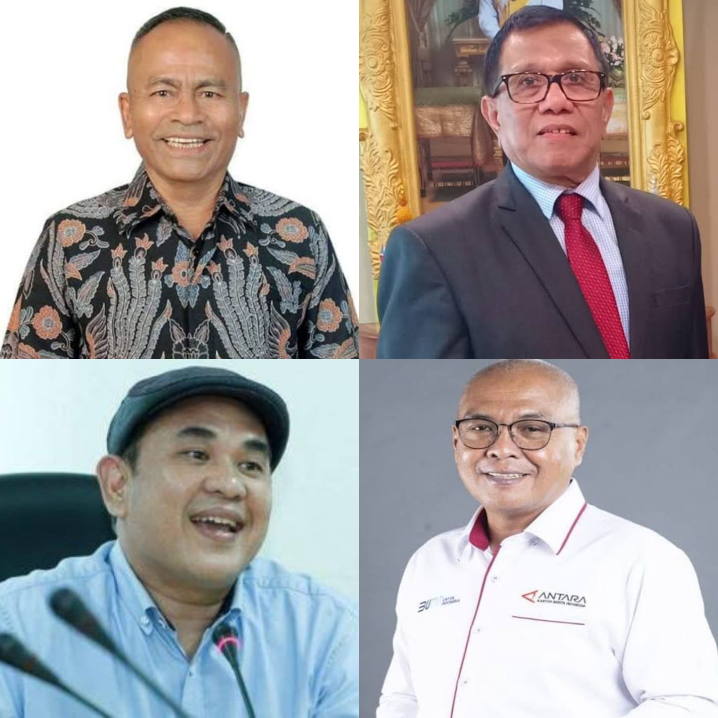 4 calon Ketua Umum PWI Pusat periode 2023-2028 Atal Sembiring Depari, Hendry Ch Bangun, H Zulmansyah Sekedang dan Akhmad Munir