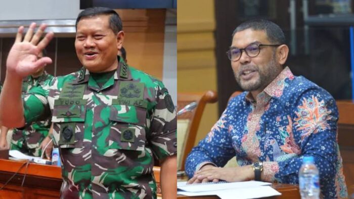 Anggota Komisi Hukum DPR RI M Nasir Djamil dan Panglima TNI Laksamana Yudo Margono