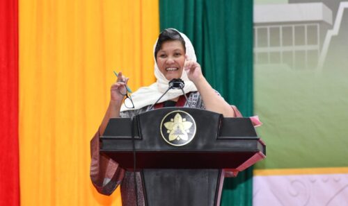 Wakil Ketua MPR RI Dr Lestari Moerdijat pada Sosialisasi 4 Pilar MPR RI bertema 'Sejarah dan Peran Aceh dalam Pembentukan NKRI' di hadapan Civitas Akademika USK Banda Aceh di Gedung AAC Dayan Dawood, Darussalam, Rabu (6/9)