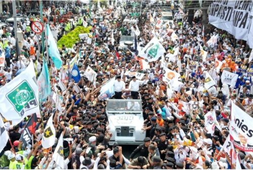 Anies Baswedan dan Muhaimin Iskandar resmi mendaftar pertama ke KPU RI sebagai bakal capres-cawapres yang diusung Koalisi Perubahan (Nasdem, PKS, dan PKB), Kamis pagi (19/10)
