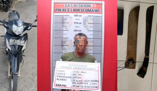 Tim Unit V Resmob Sat Reskrim Polres Lhokseumawe berhasil membekuk seorang tersangka pencurian yang membacakan remaja sedang pacaran di Kecamatan Muara Dua, Kota Lhokseumawe