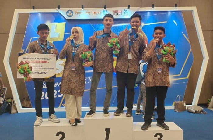 Siswa SMK Aceh meraih tiga medali emas dan dua perak di ajang LKS tingkat nasional yang diselenggarakan di Surabaya pada 23 - 28 Oktober 2023