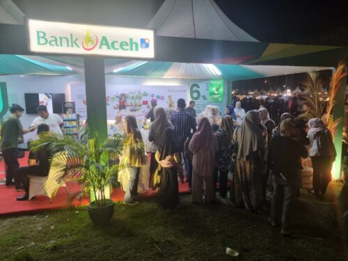 Bank Aceh Syariah proaktif mendukung event PKA ke-8 yang berlangsung 4-12 November 2023 di Taman Sulthanah Safiatuddin, Banda Aceh