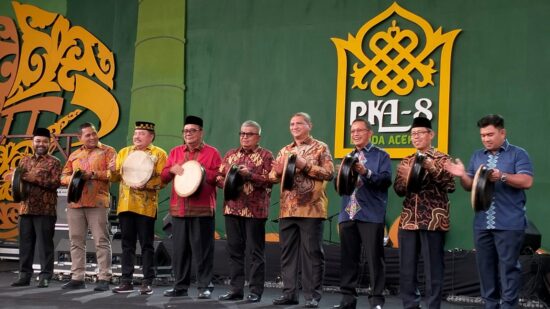 Tabuhan Rapai jadi penanda Pekan Kebudayaan Aceh (PKA) ke-8 yang berlangsung sejak 4 November resmi ditutup, Ahad, 12 November 2023