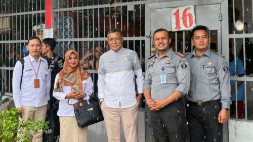 Tim Komnas HAM Perwakilan Aceh dipimpin Sepriady Utama melakukan monitoring ke Lembaga Pemasyarakatan (Lapas) Kelas IIB Idi, Aceh Timur, Selasa (21/11)
