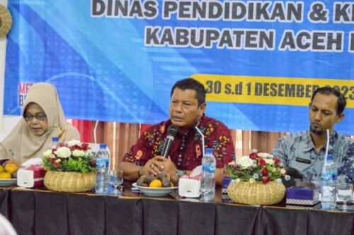 Kepala Disdikbud Aceh Besar Bahrul Jamil SSos MSi