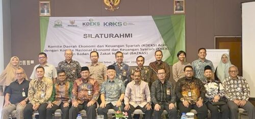 KDEKS Aceh saat melakukan pertemuan silaturrahmi dengan KNEKS dan BAZNAS RI di Jakarta