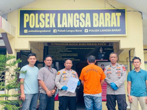 Polsek Langsa Barat berhasil mengamankan RM, pelaku penggelapan seekor sapi jantan jenis Simental milik koperasi BUMDes Mekar Sari