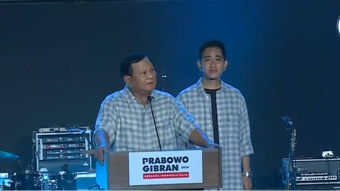 Litbang Kompas memprediksi pasangan calon nomor urut 2 Prabowo Subianto-Gibran Rakabuming Raka memenangkan Pilpres 2024 dalam satu putaran