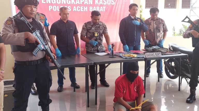 Satreskrim Polres Aceh Barat menangkap pria berinisial AZ alias Ayi (22), warga Gampong Teungoh, Kecamatan Samatiga, Aceh Barat diduga terkait kasus pembunuhan balita berusia empat tahun