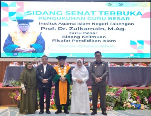 Rektor IAIN Takengon Prof Dr Zulkarnain MAg dikukuhkan sebagai Guru Besar Bidang Filsafat Pendidikan Islam