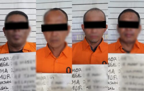 Empat pelaku pengeroyokan dan perusakan kantor KONI Kabupaten Aceh Timur ditahan