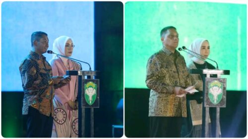 Kodam Iskandar Muda menggelar acara Malam Lepas Sambut Pangdam dari Mayjen TNI Novi Helmy Prasetya kepada Mayjen TNI Niko Fahrizal, di lapangan Sanggamara Makodam IM, Ahad malam (10/3). (Foto: Dok. Pendam IM)