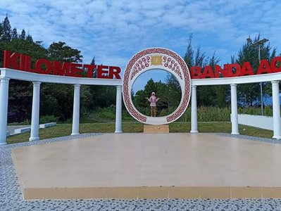 Kilometer Nol Banda Aceh yang terletak di Gampong Jawa Kecamatan Kutaraja