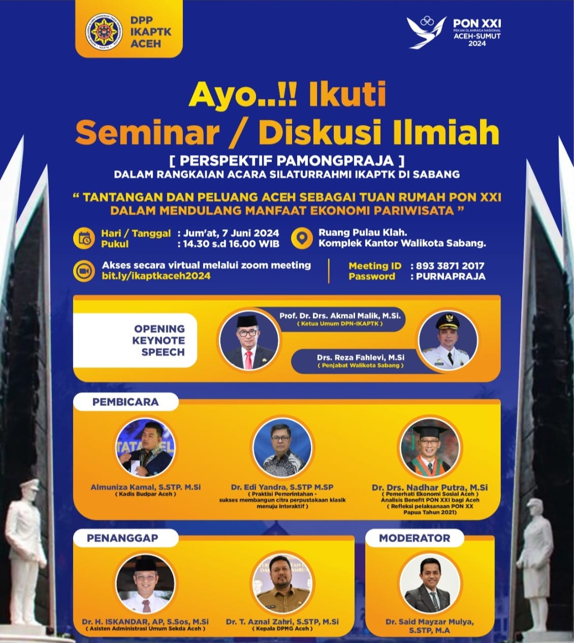 IKAPTK Aceh menggelar silaturahmi akbar di Kota Sabang pada Jum'at 7 Juni 2024. Diisi sejumlah kegiatan di antaranya diskusi ilmiah. Foto: Istimewa