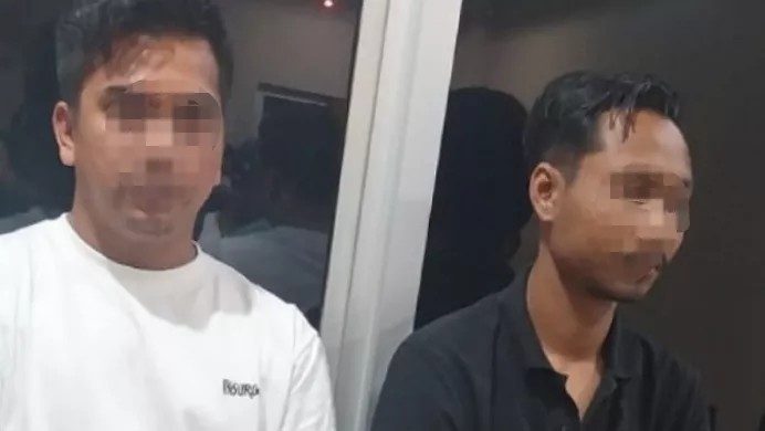 Dua kurir narkoba asal Aceh Utara ZI (32) dan WR (27) ditangkap di Bandara Internasional Kualanamu, Deliserdang, Sumatera Utara, pada Kamis malam, 20 Juni 2024. Foto: Istimewa