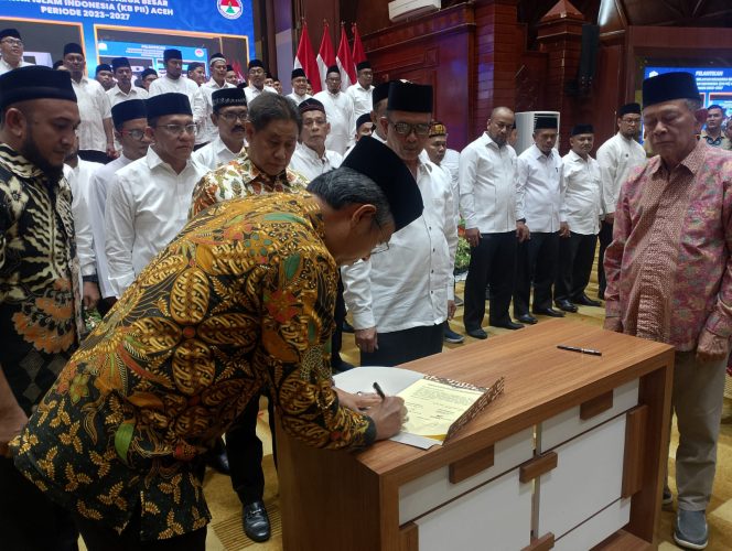 Pengurus Wilayah KB PII Aceh periode 2023-2027 resmi dilantik Jum'at malam, 28 Juni 2024 di Anjong Mon Mata Banda Aceh. (Foto: For Infoaceh.net)