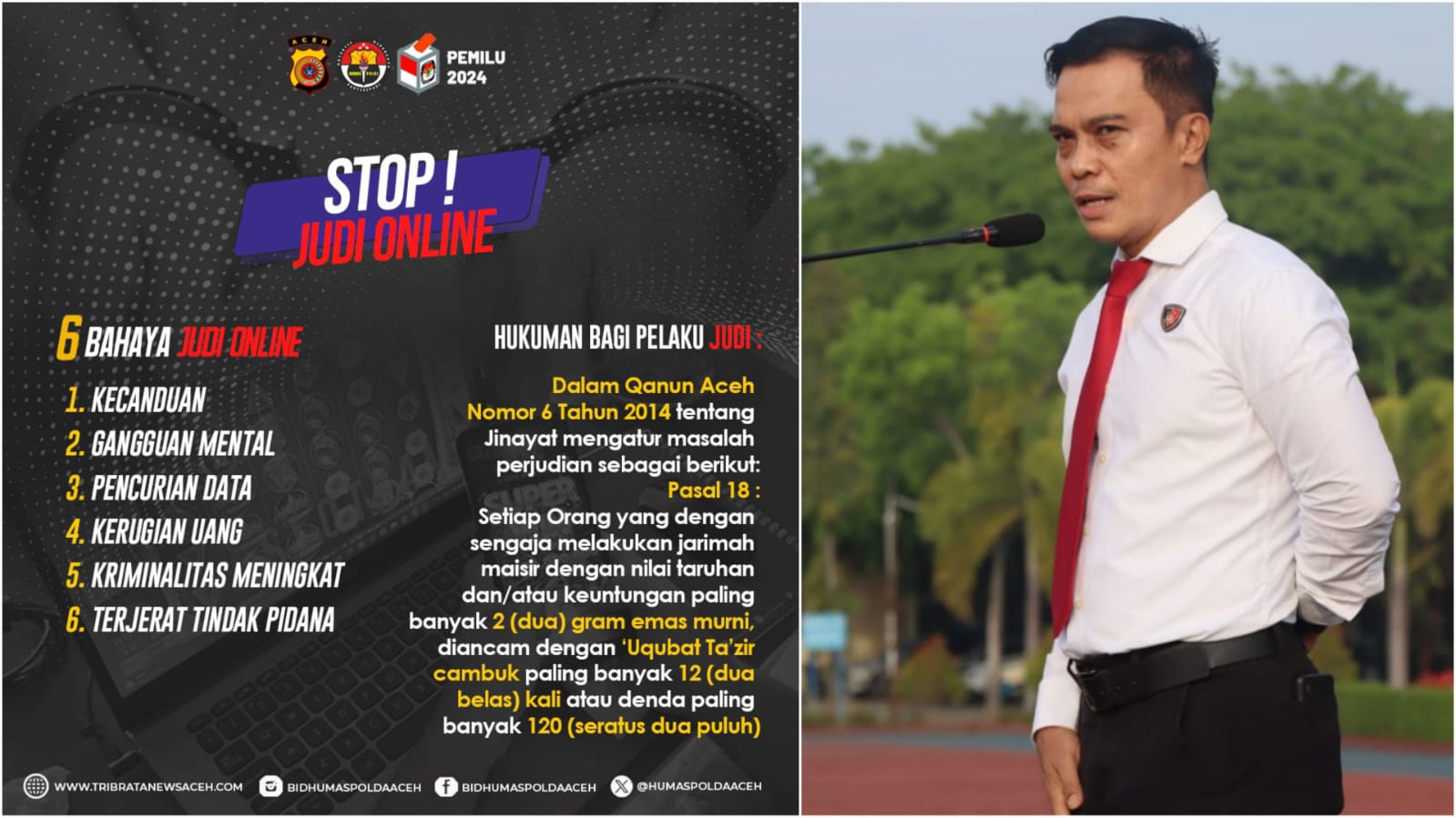 Dirreskrimum Polda Aceh Kombes Pol Ade Harianto