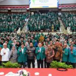 Pj Bupati Aceh Besar, Muhammad Iswanto, menghadiri pemaparan Profil dan Potensi Kabupaten Aceh Besar pada Pembekalan Kuliah Kerja Nyata (KKN), di Gedung ACC Dayan Dawood, Darussalam, Banda Aceh, Sabtu (22/6). Foto: Istimewa