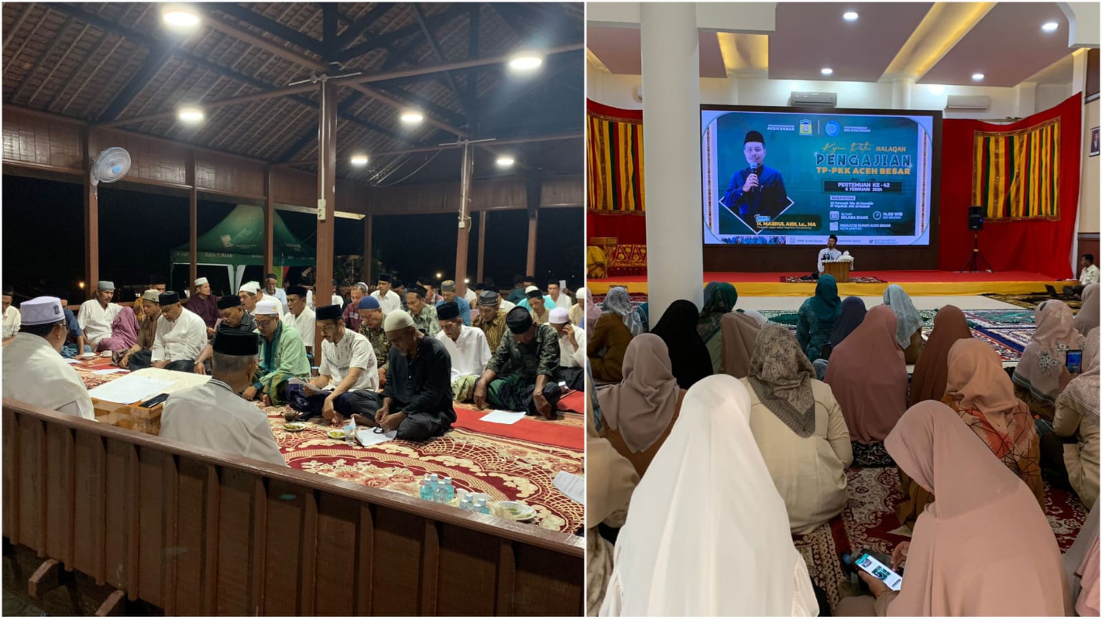 Pengajian rutin Kamis malam dan Selasa siang di Meuligoe Bupati Aceh Besar. Foto: Istimewa