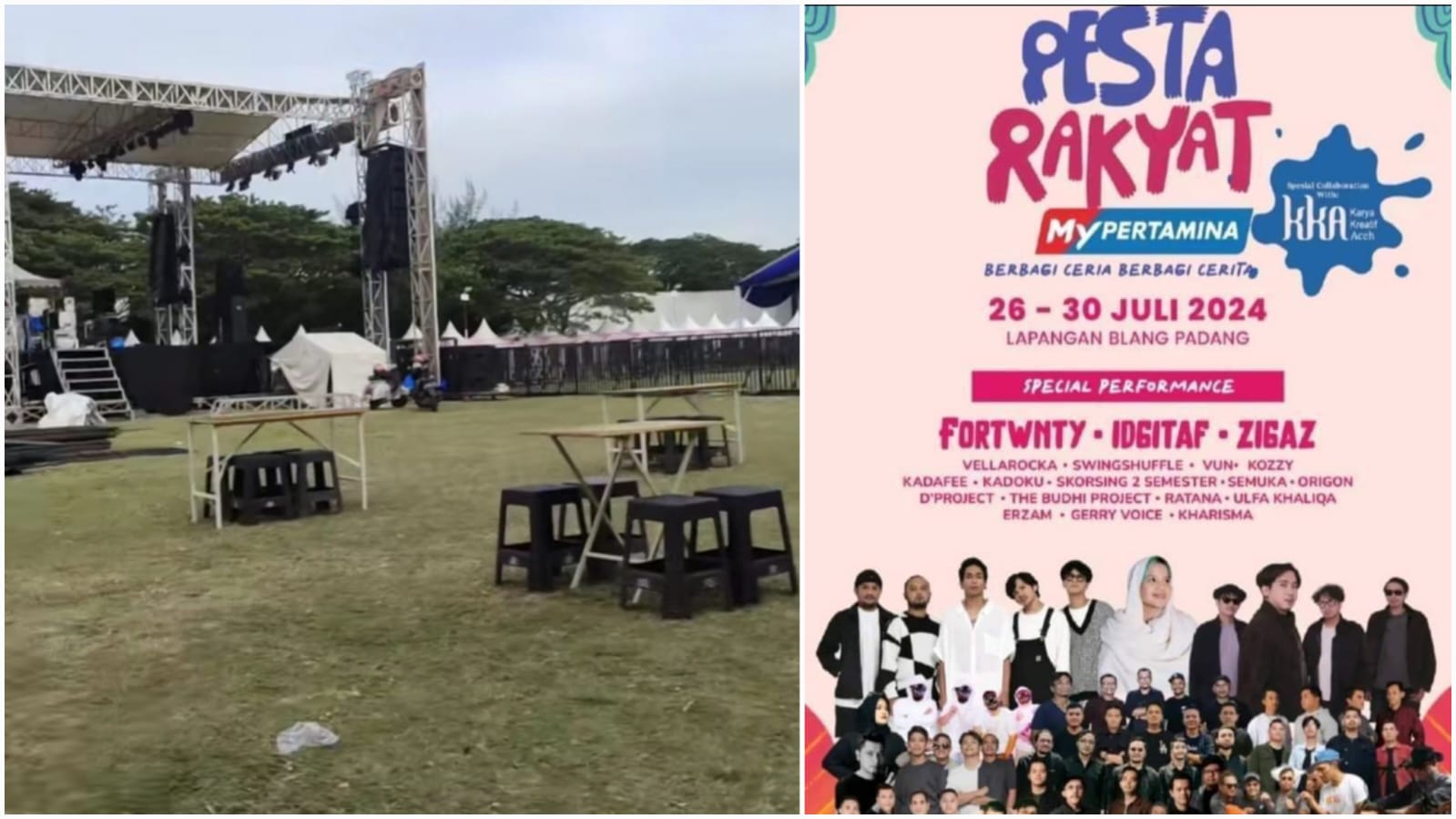 IMG-20240726-WA0061 | INFOACEH.net Event 'Pesta Rakyat' My Pertamina yang menampilkan konser musik bakal digelar di Lapangan Blang Padang Banda Aceh mulai 26 - 30 Juli 2024. Foto: Istimewa