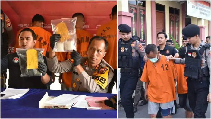 IMG-20240726-WA0063 | INFOACEH.net Kapolres Bireuen AKBP Jatmiko memberikan keterangan penangkapan pengedar sabu saat konferensi pers di Mapolres Bireuen, Kamis sore, 25 Juli 2024