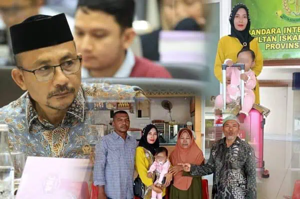 Anggota DPD RI asal Aceh H Sudirman atau Haji Uma kembali membantu pasien sakit jantung Qiana Ramadani, berumur 1 tahun asal Desa Mesjid Beureuleng, Kecamatan Grong-grong, Pidie yang dirujuk ke Jakarta. Foto: Istimewa | INFOACEH.net Anggota DPD RI asal Aceh H Sudirman atau Haji Uma kembali membantu pasien sakit jantung Qiana Ramadani, berumur 1 tahun asal Desa Mesjid Beureuleng, Kecamatan Grong-grong, Pidie yang dirujuk ke Jakarta. Foto: Istimewa