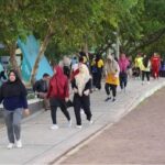 Aktivitas warga yang berolahraga di Lapangan Blang Padang Kota Banda Aceh. Foto: Istimewa