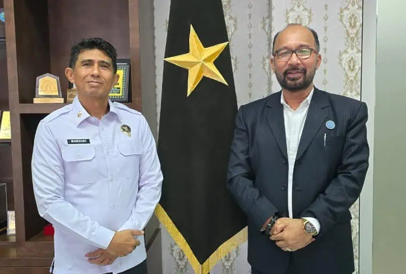 Kepala BNNP Aceh Brigjen Pol Marzuki Ali Basyah bersama Ketua DPW ADI Aceh Prof Dr Syamsul Rijal MAg. Foto: Istimewa