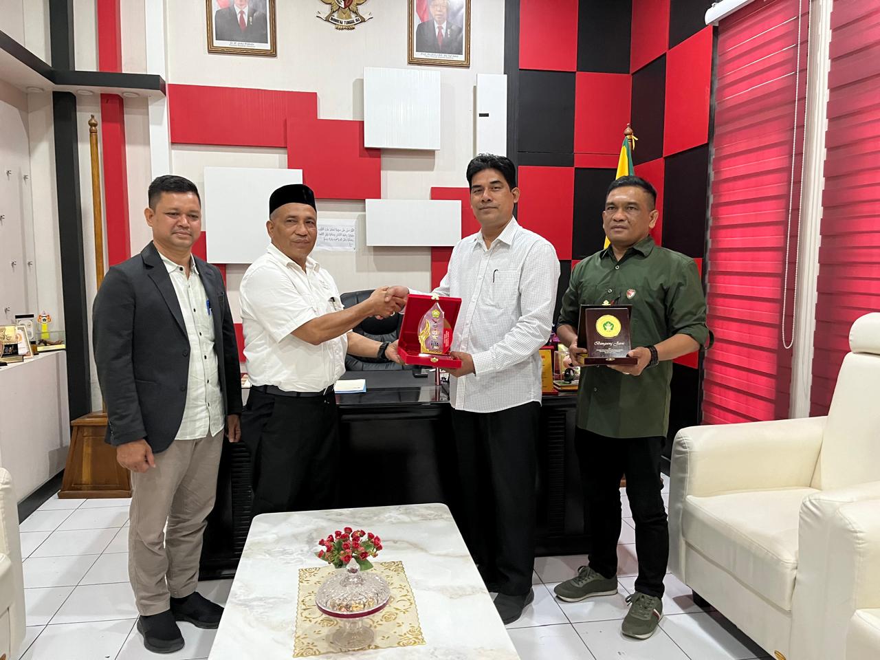 FISIP UIN) Ar-Raniry menjalin kerja sama dengan KONI Aceh, Jum’at (2/8). Foto: Istimewa