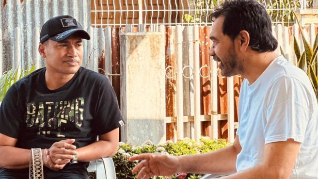 Safaruddin (kiri) yang mewakili wilayah Barat Selatan Aceh dinilai lebih layak menjadi Calon Wakil Gubernur Aceh pendamping Mualem. Foto: Istimewa