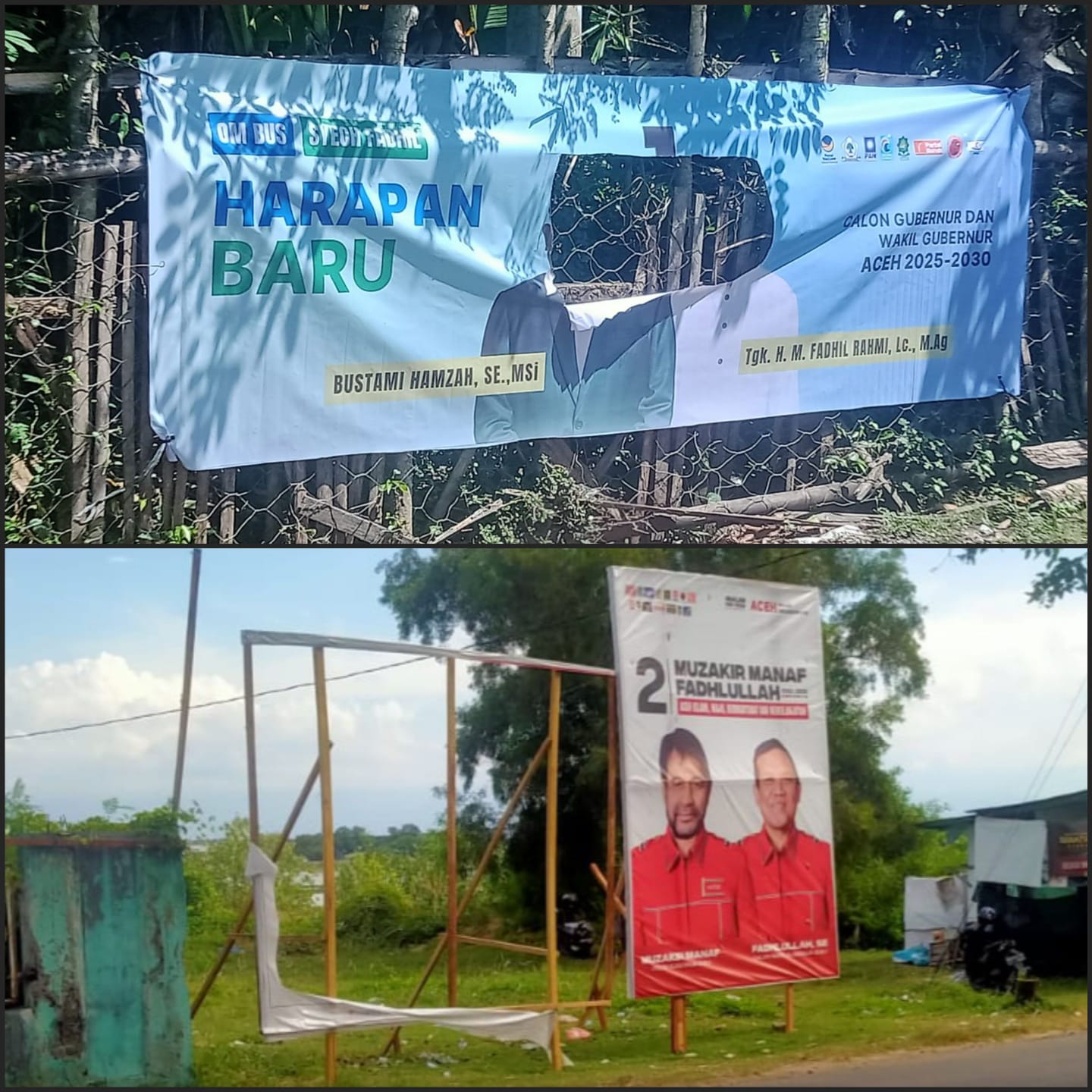 IMG-20241101-WA0014 | INFOACEH.net Sejumlah APK milik pasangan calon gubernur/wakil gubernur nomor urut 01, Bustami Hamzah-Fadhil Rahmi, kembali ditemukan rusak di Pidie.