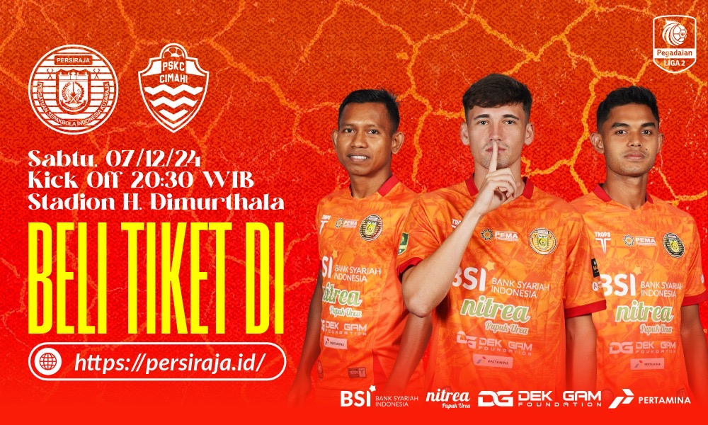 Panpel pertandingan Persiraja Banda Aceh vs PSKC Cimahi mulai menjual tiket pertandingan laga lanjutan Liga 2 Indonesia 2024/2025 itu, Senin (2/12).