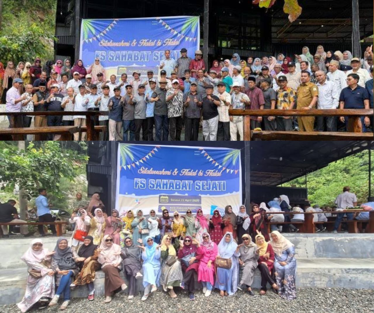 Mantan pejabat eselon I dan II Pemerintah Aceh Selasa (22/4/2025) melakukan halal bi halal di Cafe Makasea Pantai Riting, Leupueng, Kabupaten Aceh Besar