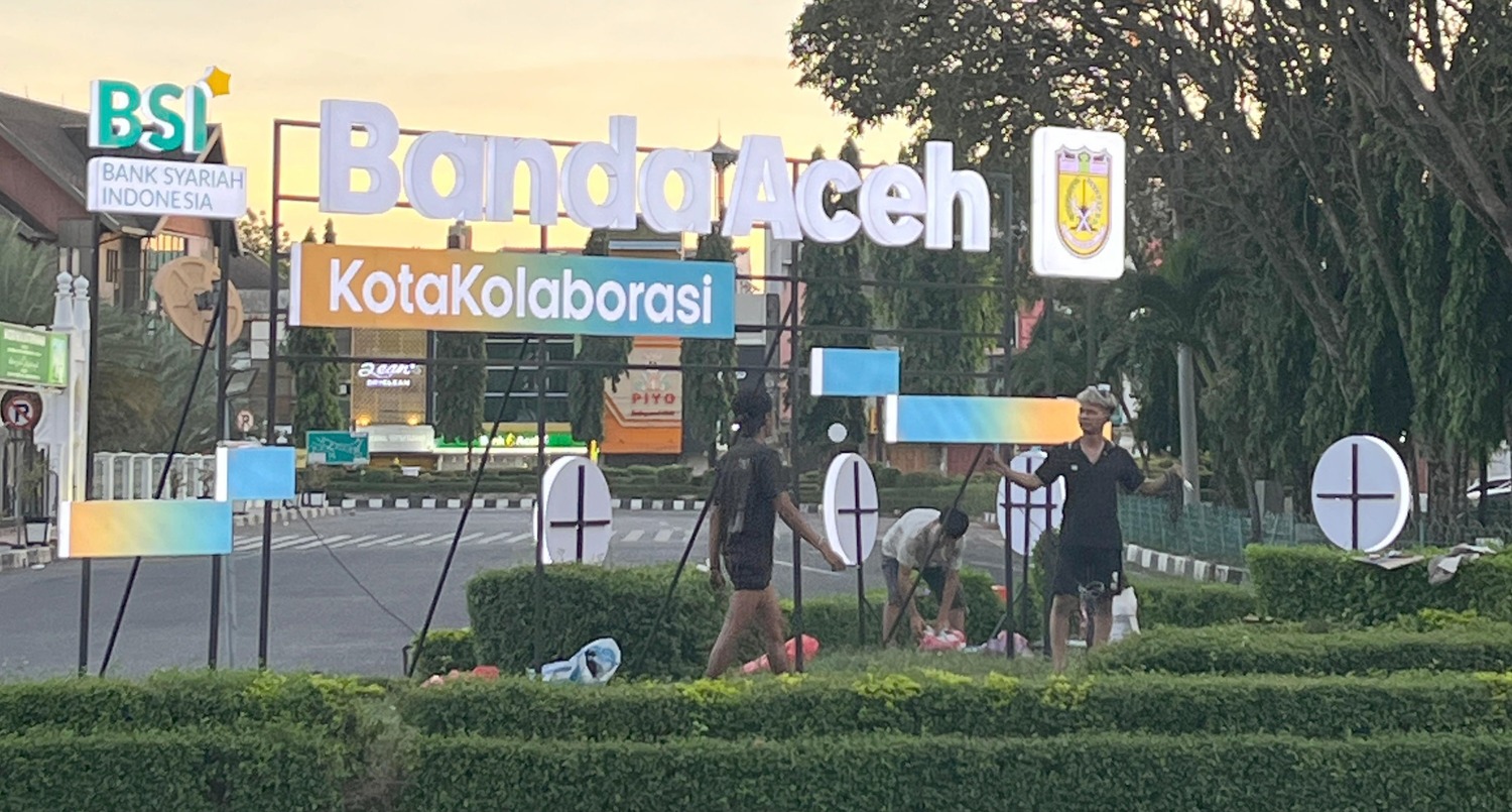 (BSI Aceh berkolaborasi dengan Pemko Banda Aceh untuk mempercantik wajah kota dan kenyamanan warga.(Foto: For Infoaceh.net)