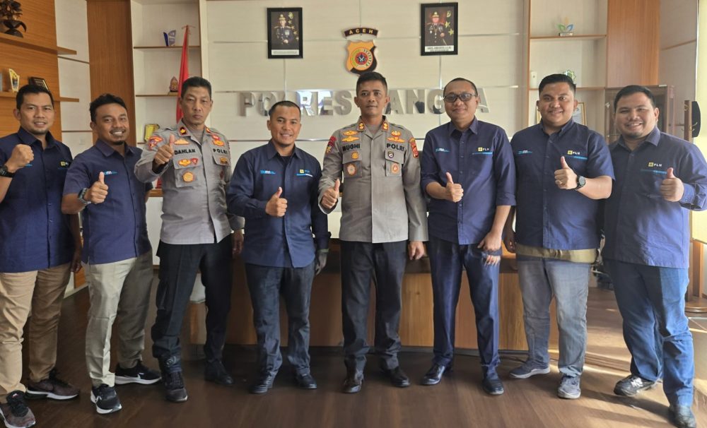 PLN UP3 Langsa menjalin koordinasi dengan Polres Langsa melalui kunjungan silaturahmi yang diterima Kapolres Langsa AKBP Mughi Prasetyo Habrianto.