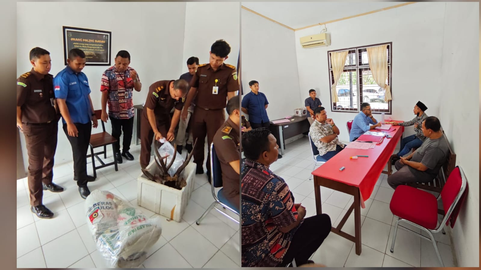 Penyidik Polresta Banda Aceh menyerahkan dua tersangka kasus perdagangan satwa dilindungi ke Jaksa Penuntut Umum (JPU) Kejari Aceh Besar, Selasa (29/4/2025).